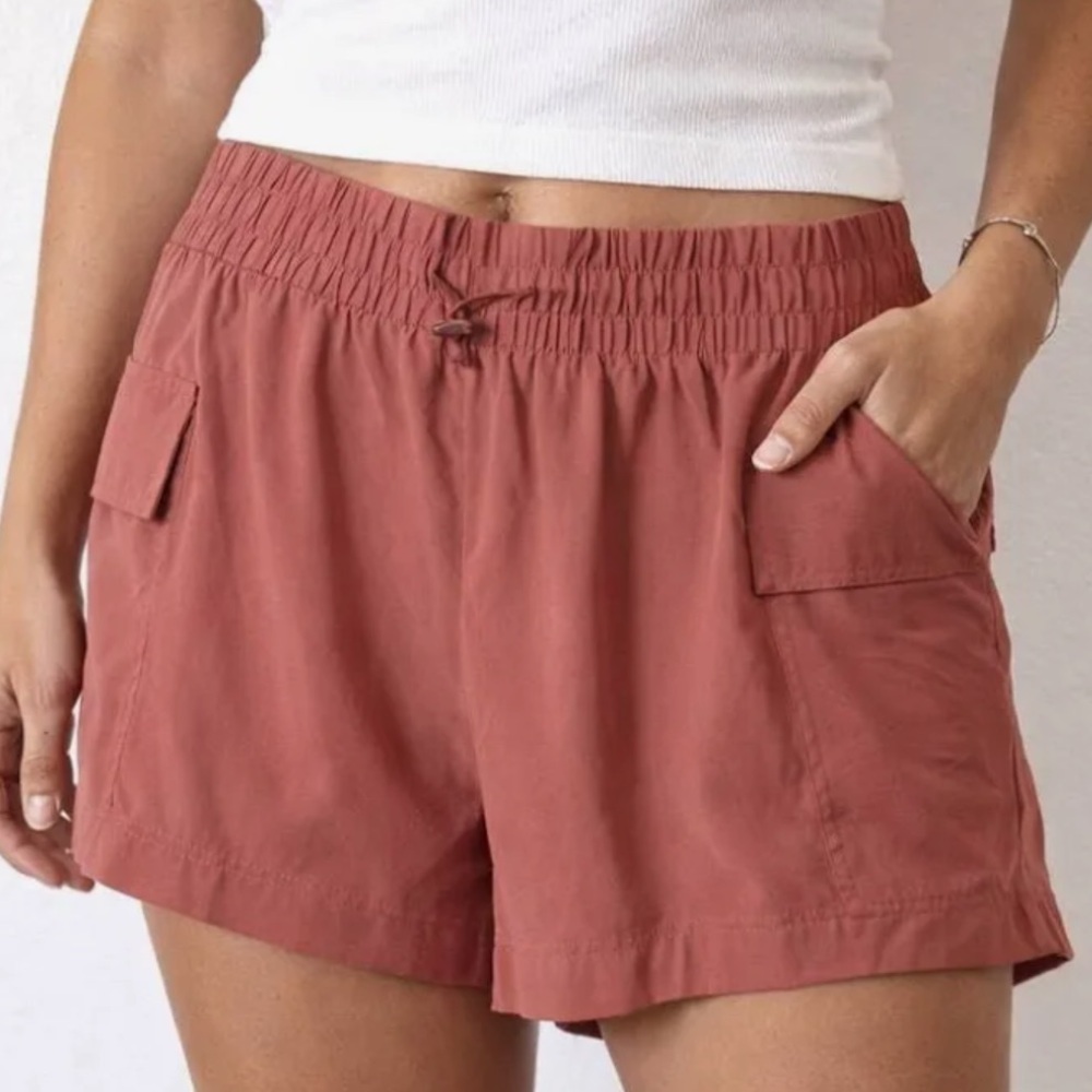 Abercrombie & Fitch Traveler Athletic Shorts Terracotta